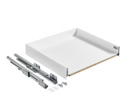 Stalčiaus mechanizmas Baltas skirtas žemam stalčiui 300 mm spintelei, FGV2 stalčiai Baltos