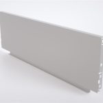 Metāla mugursiena H180 600 mm (Balta)