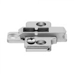 BLUM CLIP krustveida pamatiņš lietais, 3 mm, ar 6 mm eiroskrūvēm