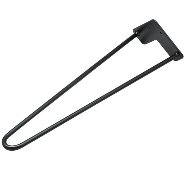 kaj-9388.jpg Galda kāja melna krāsota H=457 mm - Image 1