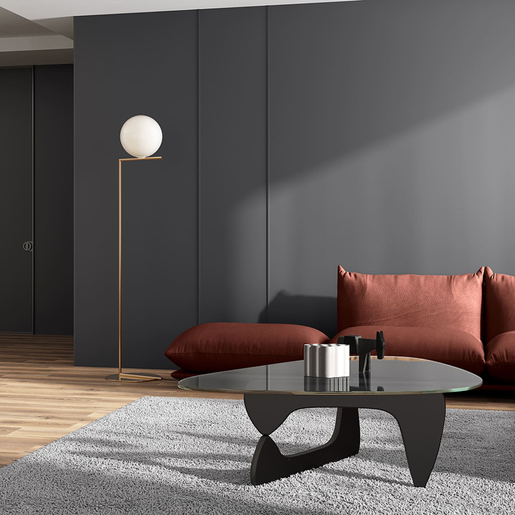 pelēks sienas apdares panelis no ražotāja Fenix