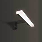 VANITA CASA LED sienas lampa, melna, 300 mm, 4000K, IP44