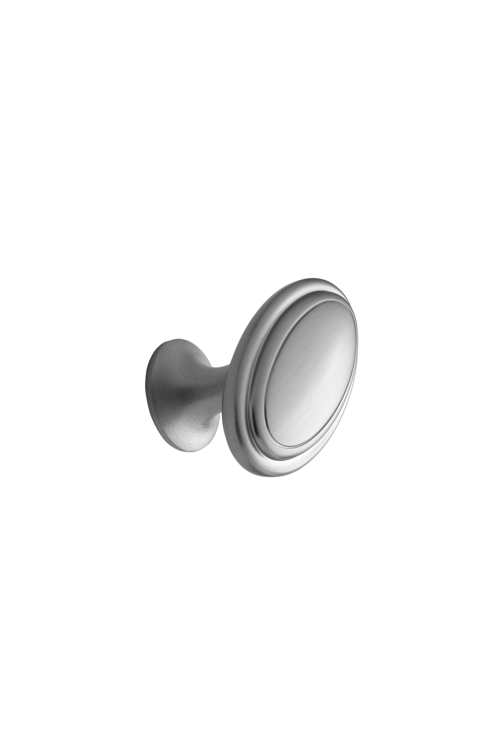 leaf vert Knob Oval 60 mm Inox - Image 1