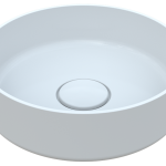 Izlietne apaļa balta 380 mm