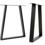 Galda kāju komplekts Clarence U melnas 710 mm/780 mm (2 gab.)