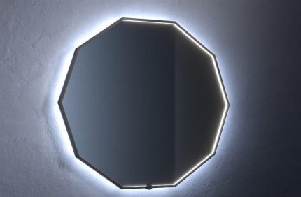 Vannas istabas spogulis VANITA CASA DECA BLACK 1000 mm 3000-6000K IP44 ar LED
