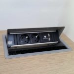 Kontaktligzda CONI, 2*kontaktligzda +2*USB(A), Graffit