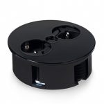 Kontaktligzda TWIST, 2*kontaktligzda, Melna matēta