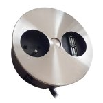 Kontaktligzda TWIST, 2*USB(A) un Kontaktligzda, Rst