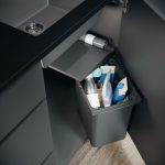 ENVI SINGLE Atkritumu grozs Graffit 450 mm, 15,5 l